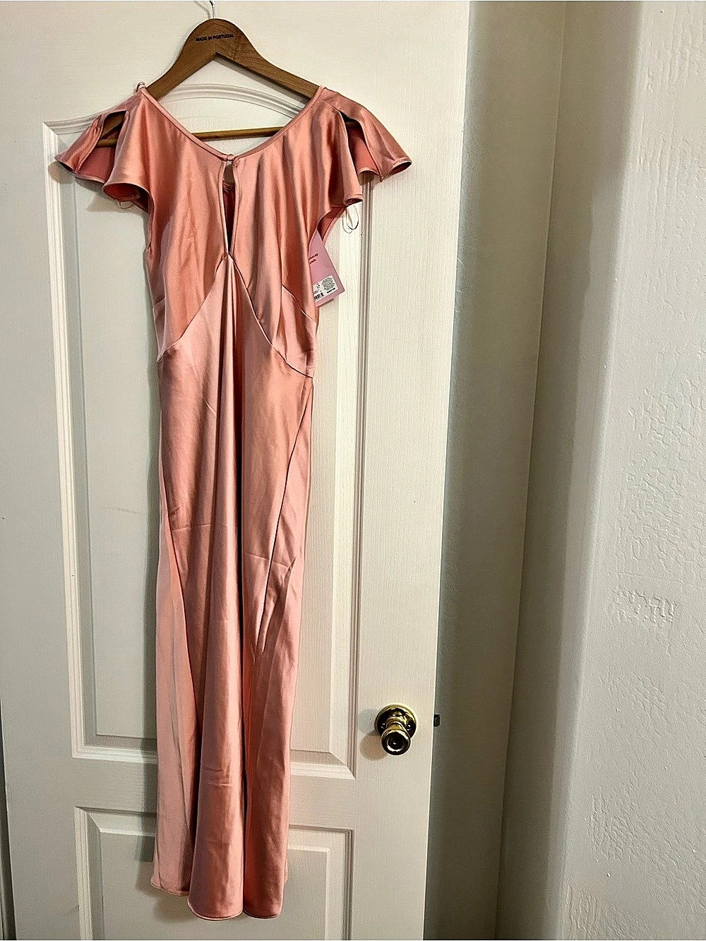 Old Navy The Occasion by Old Navy Satin Flutter-Sleeve Maxi Dress Satin